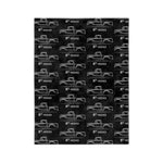 1961 F100 Line Art Microfiber Throw Blanket Classic Truck Gift