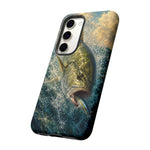 Jack Crevalle Strike Phone Case Saltwater Fishing Gift for Anglers