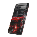 RX7 Phone Case Red, Night Drift JDM Sports Car Tough Cover, Gift