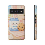 Milk Cookie Phone Case Cute Food Kawaii Tough Cover Gift Art