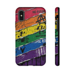 Rainbow Grunge Ripped Stripes phone case | Tough Cases