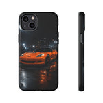 Orange C6 Neon Car Meet Tough Phone Case