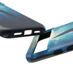 Barracuda Silhouette Phone Case, Sunlit Marine Art Tough Cover