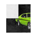 1971 Demon Muscle Car Blanket | Vintage Green Throw