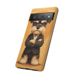 Schnauzer Mustache Boss Phone Case Funny Dog Lover Gift