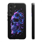 Holographic Skull Phone Case, Shattered Glass Iridescent Cover