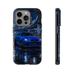 Skyline GT-R R34 Bayside Blue Tokyo Night Art Tough Phone Case