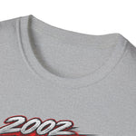 2002 Camaro Racing Graphic T-Shirt | Red Muscle Car, Checkered Flag