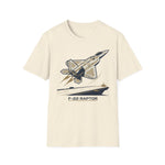 F-22 Raptor Minimalist silhouette Aviation T-Shirt for Pilots and Airplane Enthusiasts