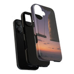 Temple Bell Sunset Phone Case Japan Zen Tough Case