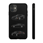 Black 300ZX Sports Car Tough Phone Case - Multi View