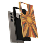 Gold Starburst 70s Retro Art Tough Phone Case