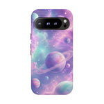 Pastel Galaxy Planet Vaporwave Art Tough Phone Case