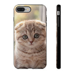 Scottish Fold Kitten Phone Case, Macro Close-Up Portrait Cover