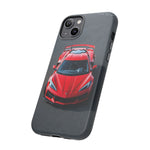 Red C8 Z06 Track Wing Tough Phone Case Cover Gift Art