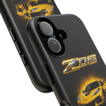 Z06 Corvette Phone Case, Yellow Neon Chrome Studio Cover