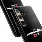 1970 Camaro Z28 White Silhouette Tough Phone Case Cover Gift