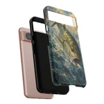 Jack Crevalle Strike Phone Case Saltwater Fishing Gift for Anglers