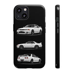 R32 Skyline Phone Case White, Three-View Vector Cover, Gift GTR Fans