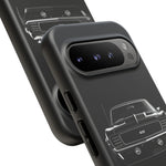 1969 Camaro Black Restomod Front Tough Phone Case Cover Gift