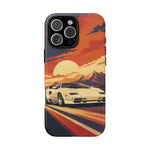 Retro Sunset Countach phone case | Sports car tough cover