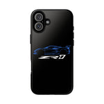Blue C8 ZR1 Phone Case for Supercar Enthusiasts