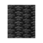1961 F100 Line Art Microfiber Throw Blanket Classic Truck Gift