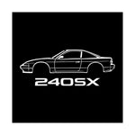 240SX Poster JDM Drift Car Line Art Wall Print S13 S14 Import Garage Decor
