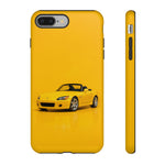S2000 Phone Case Yellow, 2000s JDM Roadster Tough Cover