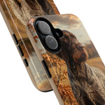 German Wirehaired Pointer Autumn Art Tough Phone Case