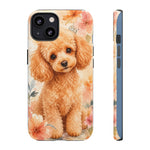 Miniature Poodle Whimsical Watercolor Art Tough Phone Case