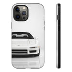 White NSX Phone Case, Retro 90s JDM Supercar Cover, Gift for Car Lovers