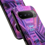 Empty Mall Escalator Vaporwave Art Tough Phone Case