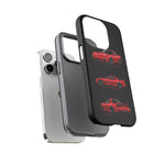 FD RX7 Phone Case Red, Three-View Vector Cover, JDM Gift