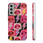 Pop Art Lips and Lightning Bolt Phone Case