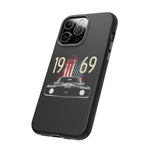 1969 Camaro SS American Flag Tough Phone Case Cover Gift Art