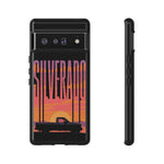 Silverado sunset truck Phone Case | Retro pickup silhouette