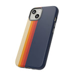 Retro Rainbow Stripe Phone Case | Tough Phone Case