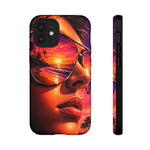 Sunset Reflection Sunglasses Retrowave 80s phone case