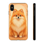 Pomeranian Tiny Fox Fluffy Art Tough Phone Case