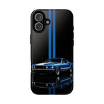 Mach 1 Mustang Phone Case, Blue 69 Muscle Car Stripe Studio Cover