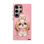 Shih Tzu Princess Kawaii Chibi Puppy Pet Dog Art Tough Phone Case