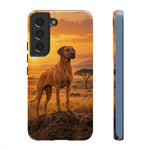 Rhodesian Ridgeback African Savanna Art Tough Phone Case