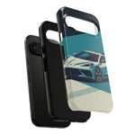 Retro Teal Sports Car C8 phone case | Tough Cases