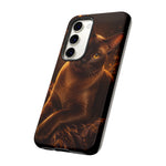 Burmese Golden Sable Portrait Art Tough Phone Case