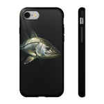 Snook Fishing Phone Case, Saltwater Portrait Black Cover, Gift