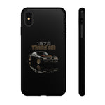1978 Trans Am Phone Case Featuring Black Firebird Muscle Car Artwork