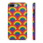 Rainbow Arch Stripe Retro Art Tough Phone Case
