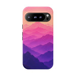 Pastel Mountain Haze Vaporwave Art Tough Phone Case