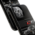 Black C6 Phone Case American Sports Car Tough Cover Gift